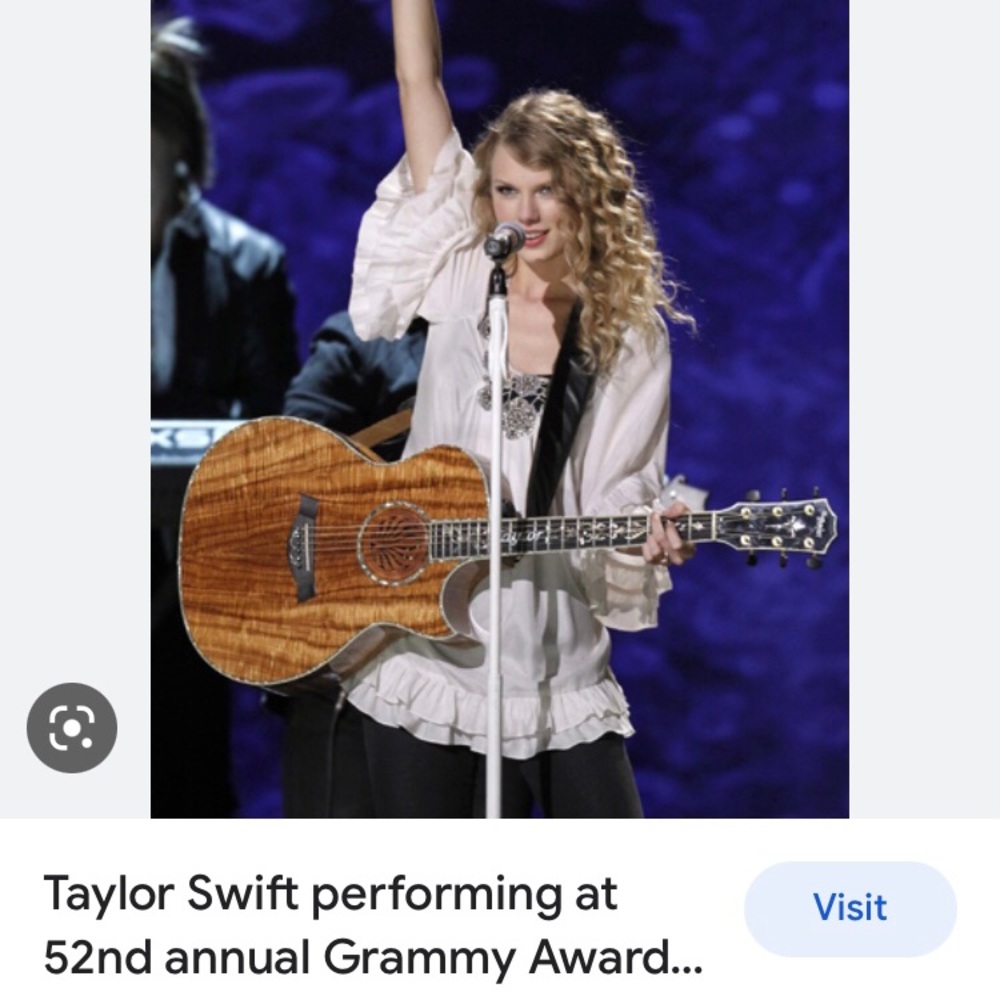 Rebecca Taylor Sheer Flouncy Tunic seen on Taylor Swift at 2010 Grammys